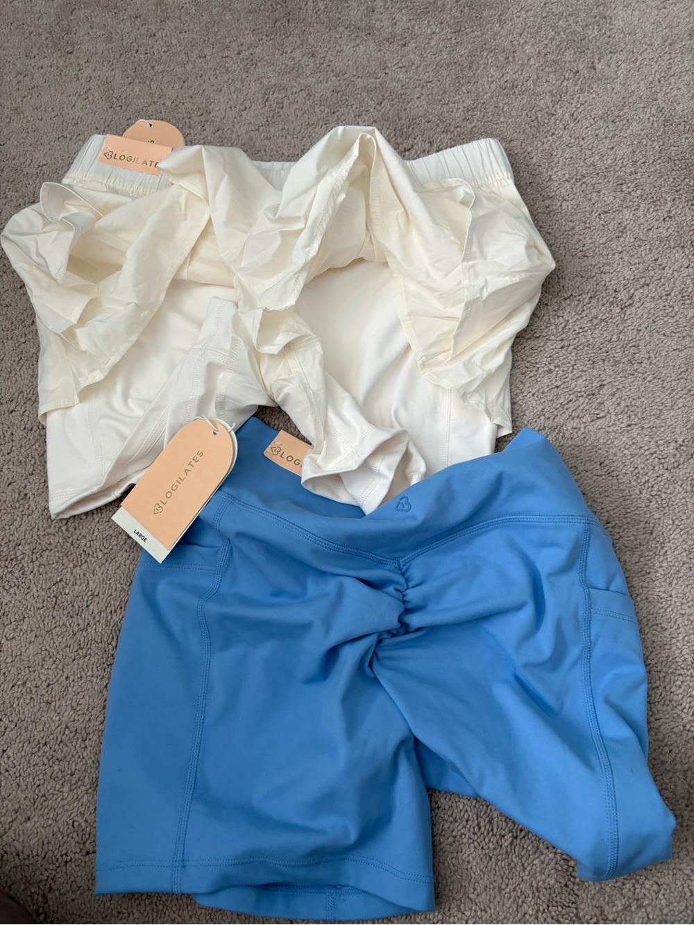 Blogilates Bike Short And Ruffle Short Size Large Bundle New - Picture 7 of 9